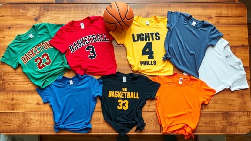 Basket t shirt för barn och vuxna