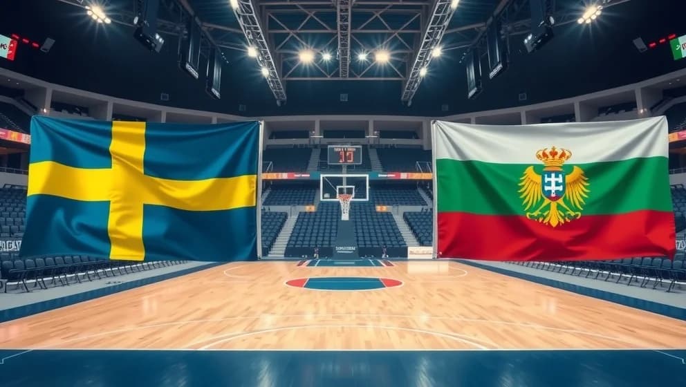Sverige mot Bulgarien i basket